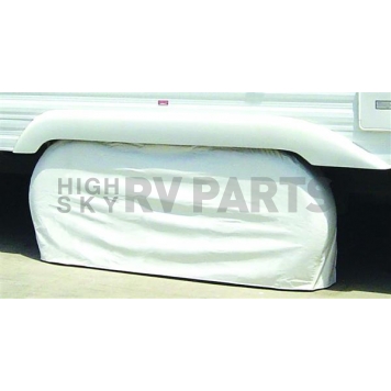 Adco Spare Tire Cover - Up To 29 inch Tire Size - Polar White Vinyl - 3923