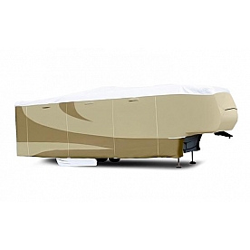 ADCO RV Cover Tyvek 5th Wheel Trailers Up to 23' Length - Two-Tone Tan - 32851