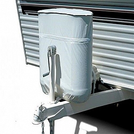 ADCO RV Propane Tank Cover- Dual 20 Pound Polar White Vinyl - 2112
