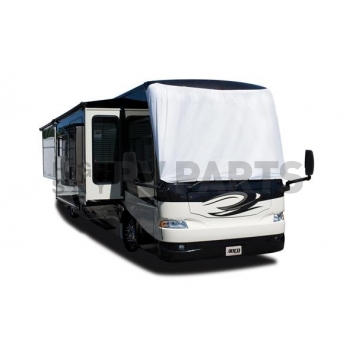 ADCO Windshield Cover For Class A Motorhomes, White Tyvek Fabric 2600