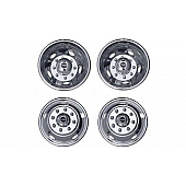 Pacific Dualies Wheel Simulator - Stainless Steel Front And Rear - Set Of 4 - 32-1950