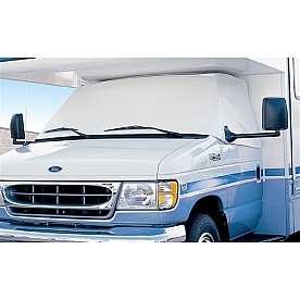 ADCO Windshield Cover For Class C Chevy Motorhomes 1972 To 1996, White Vinyl 2403