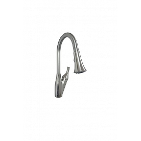 American Brass Faucet Kitchen - Stainless Steel with Magnetic Spray Holder