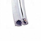 AP Products - Door Window Channel Seal 1 inch Width x 3/4 inch White with Slide On Clips - 018-742