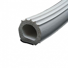 AP Products Door Window D Seal Ribbed White 1'' x 1'' with Adhesive Tape - 018-1097