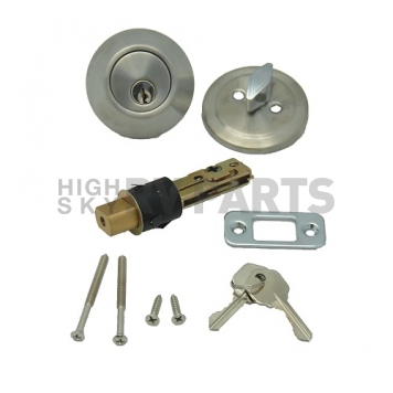 AP Products Entry Door Lock Lever Type with Dead Bolt - Brass - 013-234-2