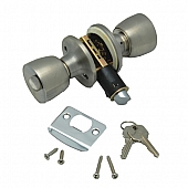 AP Products Entry Door Lock Keyed Entry Handle - Stainless Steel