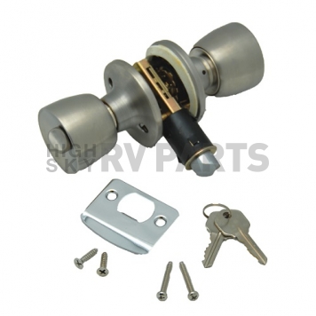 AP Products Entry Door Lock Lever Type with Dead Bolt - Brass - 013-234-1