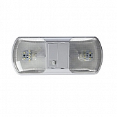 AP Products Interior RV Double Ceiling Light Clear LED - with Switch - 016-BL3003