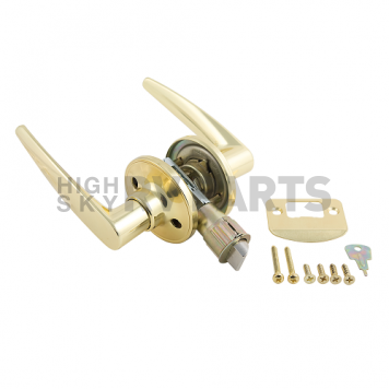 AP Products Lever Style Passage Lock - Brass