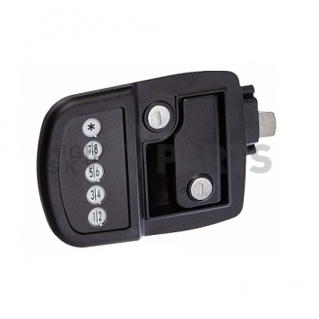 AP Products Power Lock Kit Paddle Type Left Hand Hinges - Black - 013-530