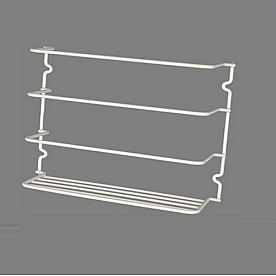 Holds Kitchen Wraps And Books White