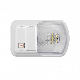 AP Products Interior Light LITECO Single Ceiling Light Clear Lens With LED Bulb