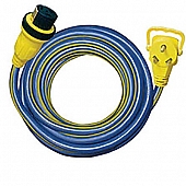 RV 25' Foot Extension Power Cord 30 Amp Male to 50 Amp Female Plug