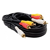 Stereo Composite Audio/ Video Cable Black 144''