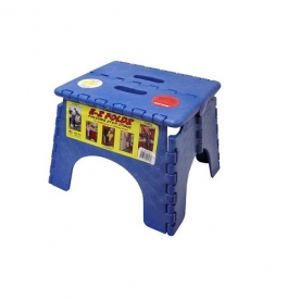 B&R Plastics E-Z FOLDZ Step Stool - 9 inch Blue 101-6B