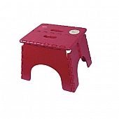 B&R Plastics E-Z FOLDZ Step Stool - 9 inch Burgundy 101-6BURG