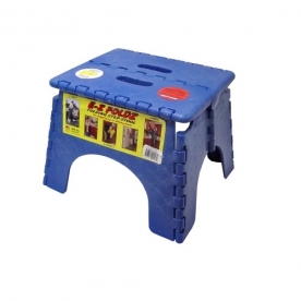 B&R Plastics E-Z FOLDZ Step Stool - 9 inch Sapphire Blue 101-6SB