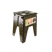 B&R Plastics Step Stool - Folding Neat Seat 15 inch Camouflage 152-6CF