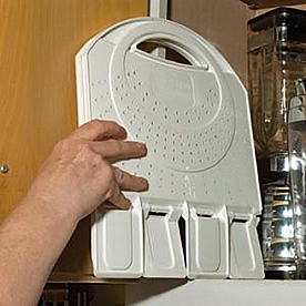 Foldable Colander White plastic 2721-12