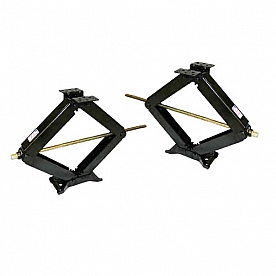 BAL RV 30'' Manual Leveling Scissors Jack 5000 LB - Set of 2 - 24003D
