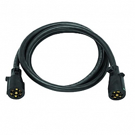 Bargman Trailer Wiring Connector Extension 7 Blade to 7 Blade Molded 6' - 50-67-901 