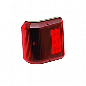 Bargman Side Marker Light LED Bulb with Red Lens Rectangular