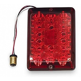 Bargman Trailer Light Stop/ Tail/ Turn Light LED Rectangular Red with Bulb Socket Plug 