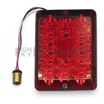 Bargman Trailer Light Stop/ Tail/ Turn Light LED Rectangular Red with Bulb Socket Plug 