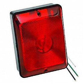 Bargman Trailer Stop/ Tail/ Turn Light Incandescent Red Rectangular