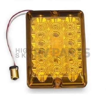 Bargman Trailer Turn Light LED Amber Rectangular with Bulb Socket Plug