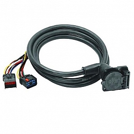 Bargman Trailer Wiring Connector Kit - 7 Way Flat With 9' Cable - 50-97-411