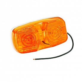 Bargman Side Marker Light Amber 4 inch x 2 inch Lens - 32-003440