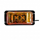 Bargman 37 Series Side Marker Light Amber Lens - 2-7/8 inch X 1-1/2 inch