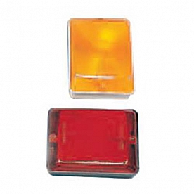 Bargman Trailer Light Lens Amber for 84/ 85/ 86 Series Tail Lights Amber 4 Inch Length - 31-84-016