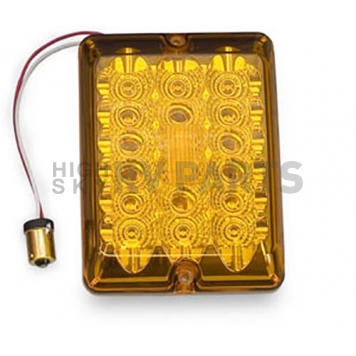 Bargman Trailer Stop/ Tail/ Turn Light LED Bulb Amber Lens with Bulb Socket Plug