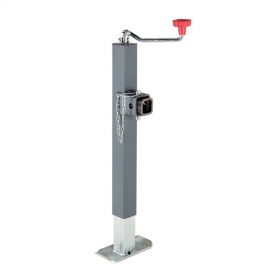 Bulldog Manual Square Topwind Swivel Tongue Jack - Gray 3K - 5K Lift  195312 