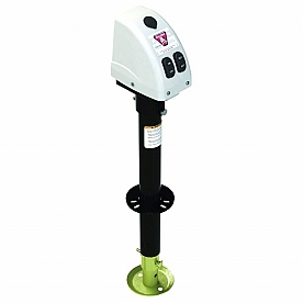 Bulldog Trailer A-Frame Powered Drive Jack 3500 Lb 14 inch - White  500188 