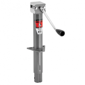 Bulldog Trailer A-Frame Round Sidewind Tongue Jack - 2000 LB Max Lift Gray 155157 