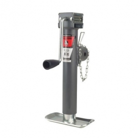 Bulldog Trailer Round Sidewind Swivel Tongue Jack - 5000 LB Max Lift Gray 178201 