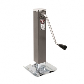Bulldog Trailer Square Sidewind Tongue Jack - Gray 7.2K - 10K Lift 180405
