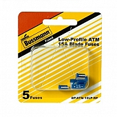 Bussman Fuse ATM 15 Amp Pack of 5 - BP/ATM-15LP-RP