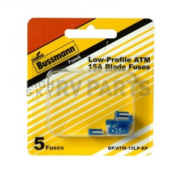 Bussman Fuse ATM 15 Amp Pack of 5 - BP/ATM-15LP-RP
