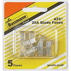Bussman Fuse ATC 25 Amp Pack of 5 - BP/ATC-25-RP