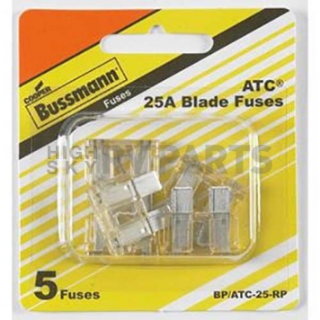 Bussman Fuse ATC 25 Amp Pack of 5 - BP/ATC-25-RP