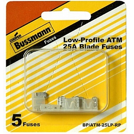 Bussman Fuse ATM 25 Amp Pack of 5 - BP/ATM-25LP-RP
