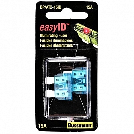 Bussman ATC Fuse Blue Blade  15 Amp - Pack Of 2 