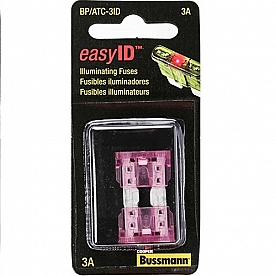 Bussman ATC Fuse Violet Blade  3 Amp - Pack Of 2 