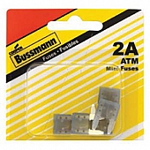 Bussman Fuse ATM 2 Amp Pack of 5 - BP/ATM-2-RP