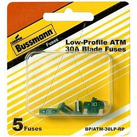 Bussman Fuse ATM 30 Amp Pack of 5 - BP/ATM-30LP-RP